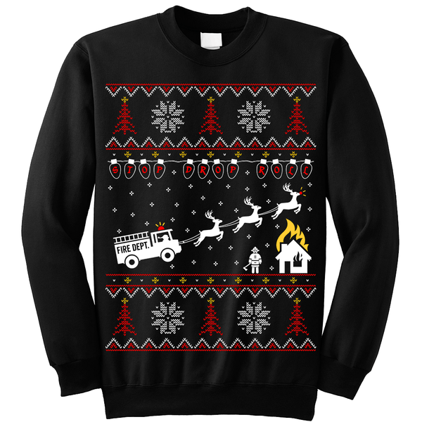 Fire department 2024 ugly christmas sweater